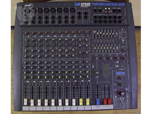 PoulaTo: Kονσόλα ήχου Soundcraft Spirit Powerstation 600