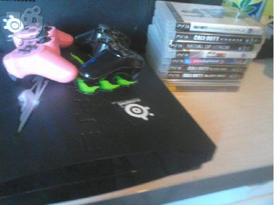 PoulaTo: Πωλείται PS3 Slim 360GB με 9 παιχνίδια και 2 χειριστήρια
