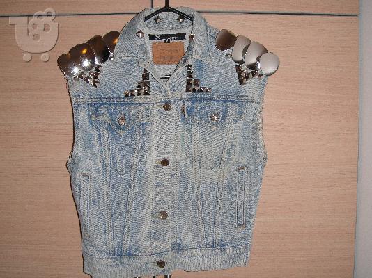 PoulaTo: Dsquared2 style jean vest by Xconcept limited edition