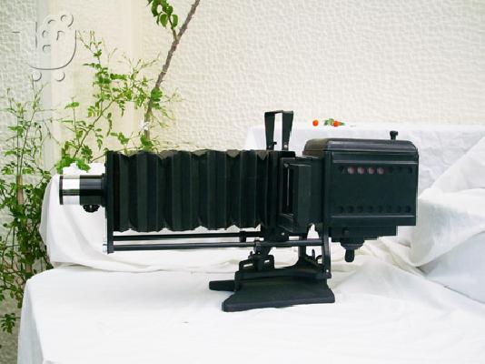 PoulaTo: Αντίκα.Projector με φυσουνα δερμάτινη  του 1930!