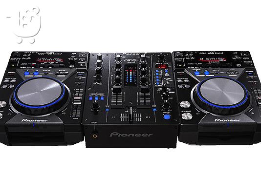 PIONEER DJM 400 / PIONEER CDJ 400 - CDJ PACKAGE + FLIGHTCASE (LTD EDITION BLUE)