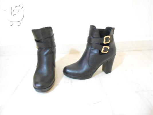ΜΠΟΤΑΚΙΑ ΔΕΡΜΑΤΙΝΑ BIKER BOOTS