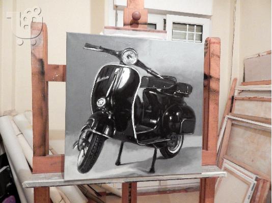 Πίνακας ζωγραφικής με θέμα Vespa