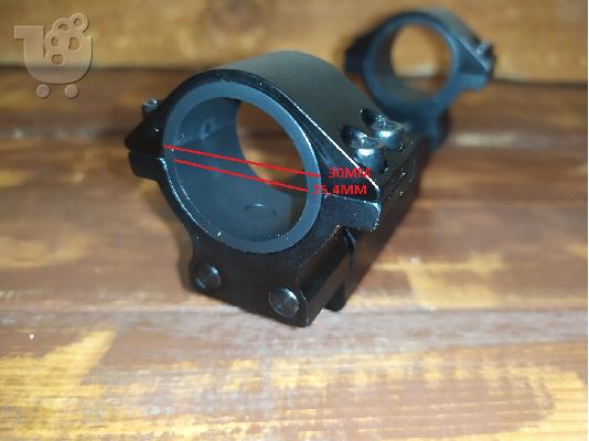 ΒΑΣΗ ΔΙΟΠΤΡΑΣ DUAL RING MOUNT 25 και 30 ΧΙΛΙΟΣΤΑ ΜΕ ΣΟΥΣΤΑ