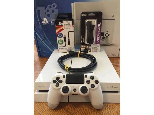 PoulaTo: Sony PlayStation 4 - 500 GB - Glacier White