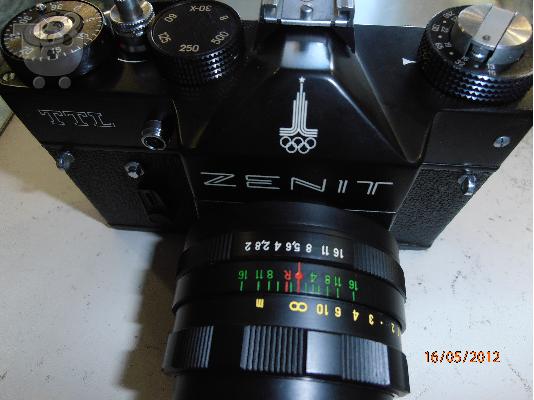 Camera and bag,ΖΕΝΙΤ Helios 44M Lens Olympic Special Made in USSR