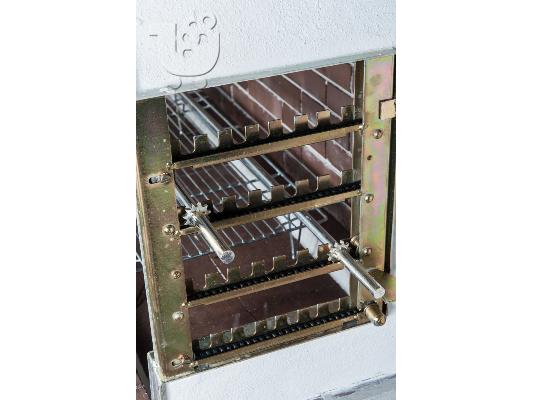 Ψησταριές κήπου – Barbecue garden - BBQ  με καφέ πυρότουβλο, code 0102 SXISTOLITHOS...