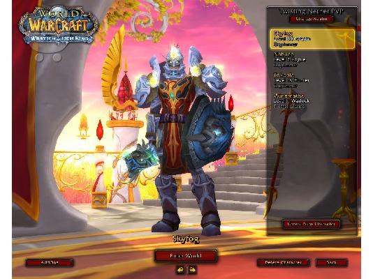 wow acc paladin k dk 80 lvl