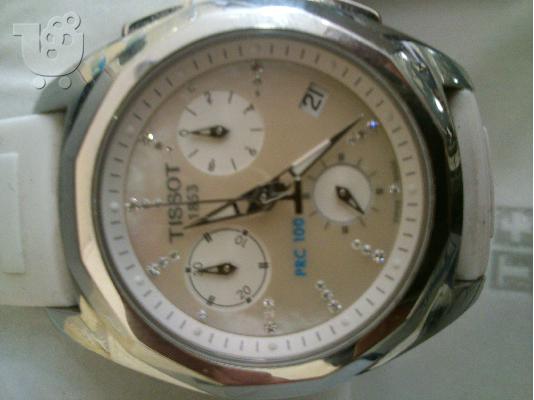 TISSOT PRC100 Danica Patrick White Rubber Strap Limited Edition