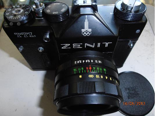 PoulaTo: Camera and bag,ΖΕΝΙΤ Helios 44M Lens Olympic Special Made in USSR