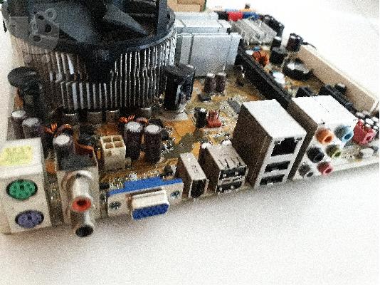 Asus motherboard + Intel E5200 + 5GB DDR2 PC2-6400 σε αριστη κατασταση