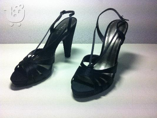 PoulaTo: Nine West πεδιλο μαυρο σατεν 40