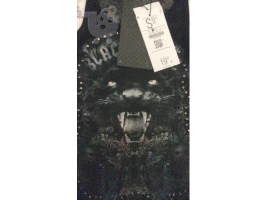 *ΚΑΙΝΟΥΡΙΟ* ΚΟΡΜΑΚΙ BERSHKA ΜΕ ΔΙΑΦΑΝΕΙΑ ΚΑΙ PRINT ΠΑΝΘΗΡΑΣ SIZE SMALL ΜΕ ΚΑΡΤΕΛΑΚΙΑ...