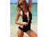 PoulaTo: Sexy BLACK Padded Halter Monokini MEDIUM